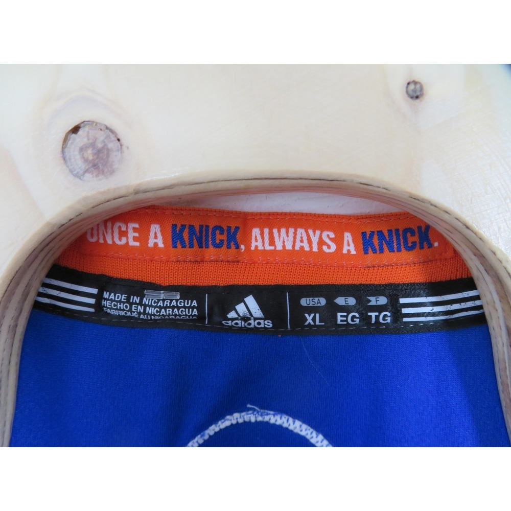 New York Knicks Tyson Chandler #6 Jersey Mens XL Blue Adidas NBA Basketball - Picture 6 of 12